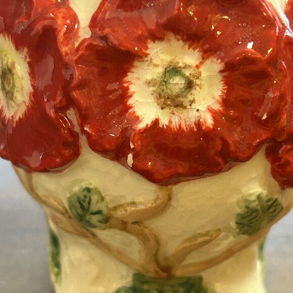 Kaldun & Bogle Red Poppies Ceramic Cream And Sugar, Vintage Discontinued 1990s - Picture 6 of 9